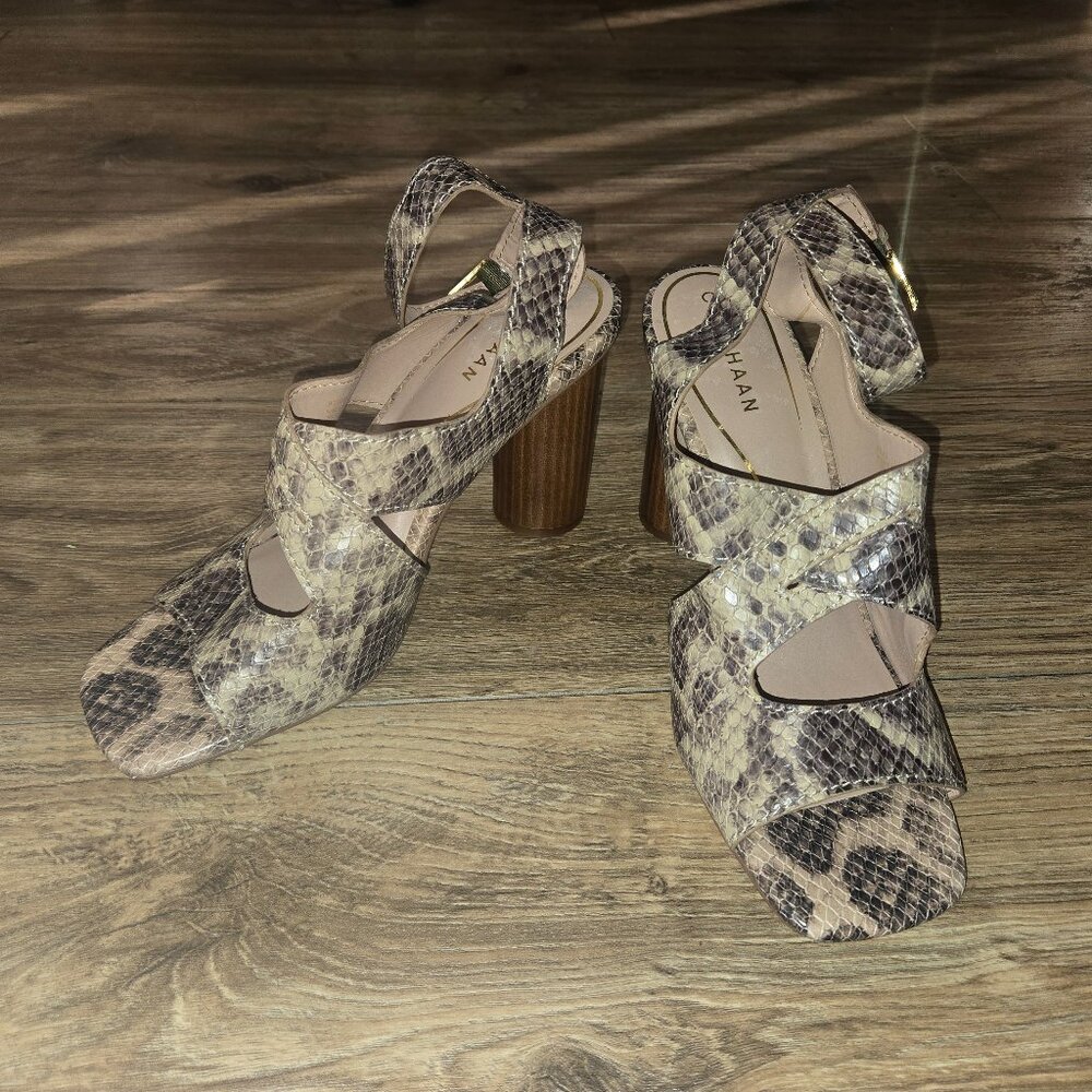 Cole Haan Reina City Snake Print Sandal